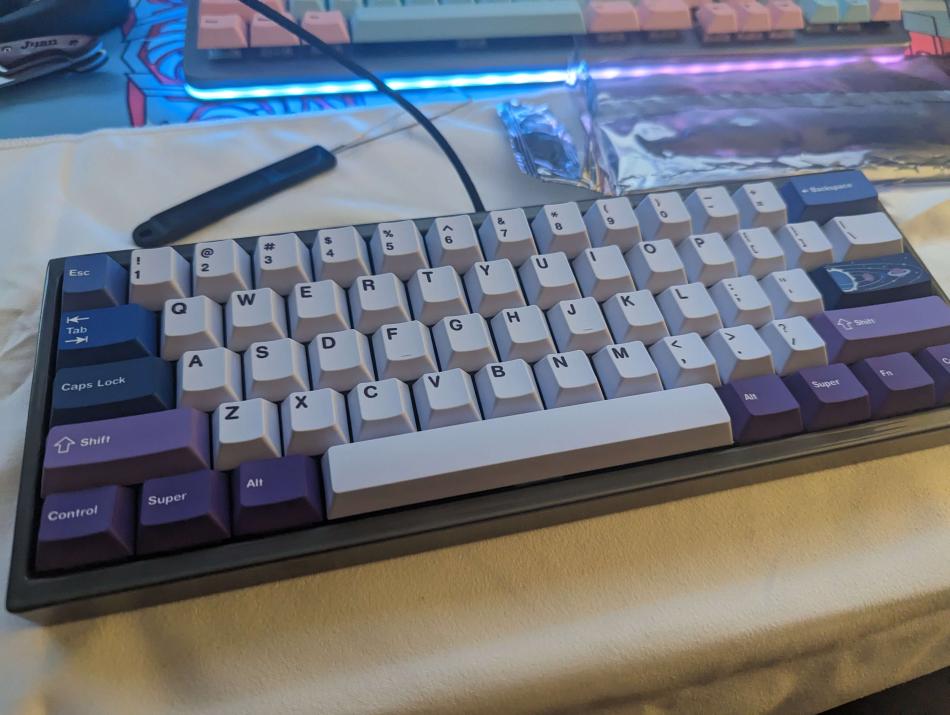 A photo of the finished keyboard